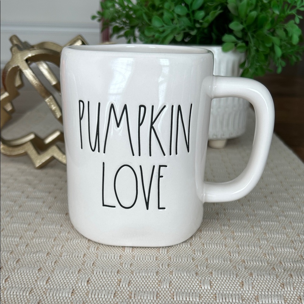 Rae Dunn Cream 'Pumpkin Love' Mug